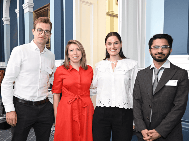 RCPI Trainees at an event at No. 6 Kildare Street
